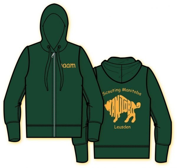 Manitoba Hoodie met rits